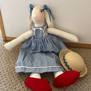 “Dorothy” Wizard of Oz stuffed bunny